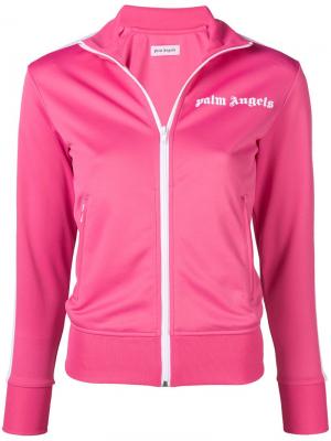 Классическая спортивная куртка Palm Angels. Цвет: розовый