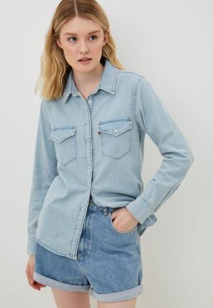 Рубашка джинсовая Levis® Levi's®. Цвет: голубой