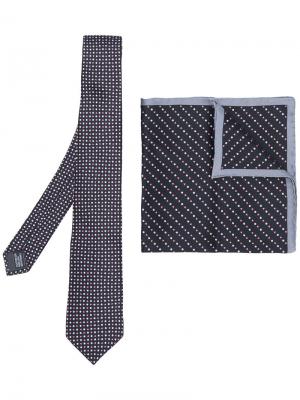 Комплект из галстука и платка паше Lanvin. Цвет: чёрный