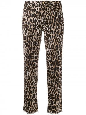Укороченные джинсы с леопардовым принтом Michael Kors. Цвет: нейтральные цвета