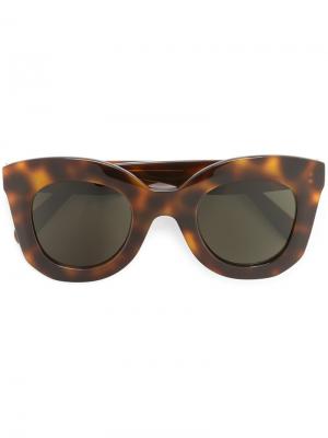 Солнцезащитные очки Marta Céline Eyewear. Цвет: коричневый