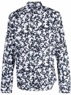 Рубашка на пуговицах с цветочным принтом Michael Kors. Цвет: черный