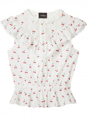 Блузка  Victorian Marc Jacobs. Цвет: белый