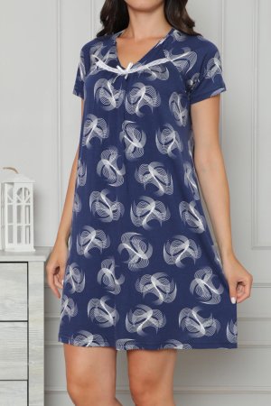 Женская туника, ночная рубашка из вискозы с коротким рукавом NICOLETTA