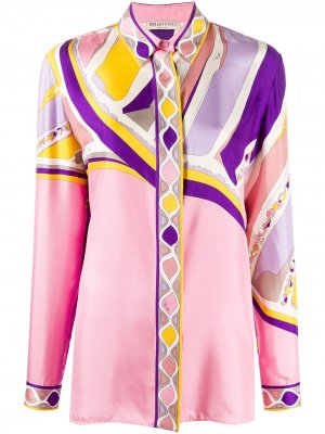 Рубашка Ciwara с принтом Emilio Pucci. Цвет: розовый