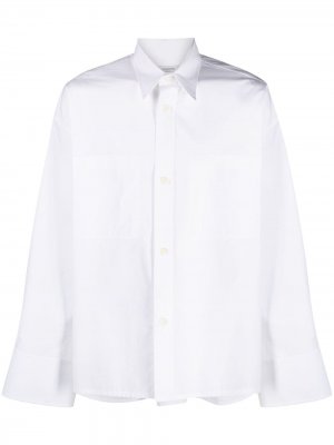Рубашка на пуговицах с длинными рукавами Valentino. Цвет: белый