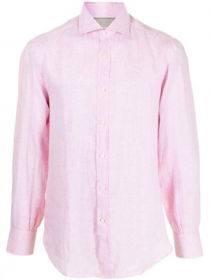 Рубашка с длинными рукавами Brunello Cucinelli. Цвет: розовый
