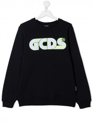 Толстовка с логотипом Gcds Kids. Цвет: синий