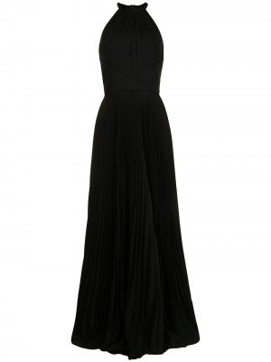 Плиссированное вечернее платье с вырезом халтер Elie Saab. Цвет: черный