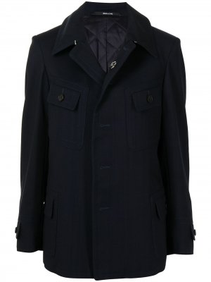 Пиджак с декоративной строчкой Maison Margiela. Цвет: черный
