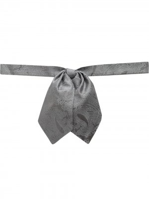 Галстук-бабочка с принтом пейсли Dolce & Gabbana. Цвет: серый
