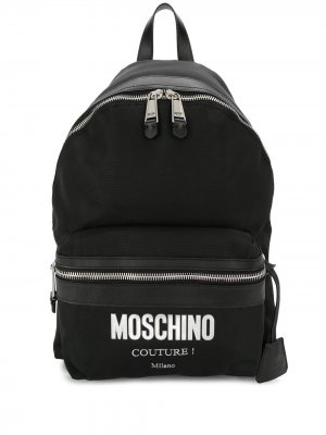 Рюкзак Cordura с логотипом Moschino. Цвет: черный