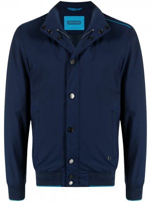 Куртка с контрастной отделкой Stefano Ricci. Цвет: синий