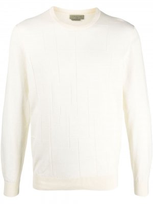 Пуловер с длинными рукавами и вставками Corneliani. Цвет: нейтральные цвета