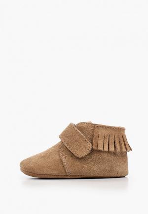 Пинетки Mango Kids. Цвет: коричневый
