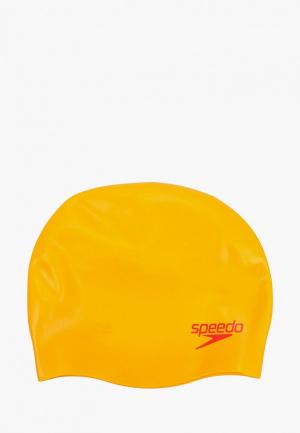 Шапочка для плавания Speedo. Цвет: оранжевый