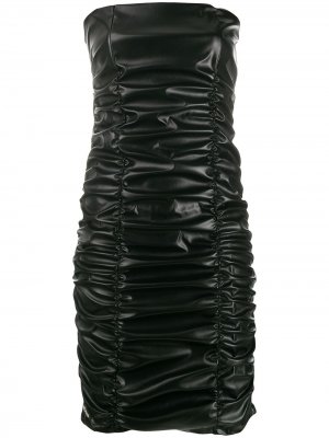 Коктейльное платье со сборками Philipp Plein. Цвет: черный