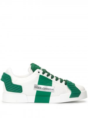 Кроссовки с логотипом Dolce & Gabbana. Цвет: зеленый
