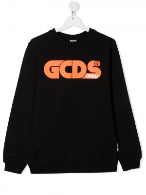 Толстовка с логотипом Gcds Kids. Цвет: черный