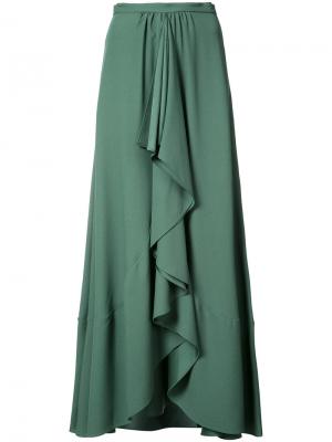 Плиссированная юбка Tome. Цвет: зелёный
