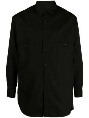 Рубашка с длинными рукавами Yohji Yamamoto. Цвет: черный