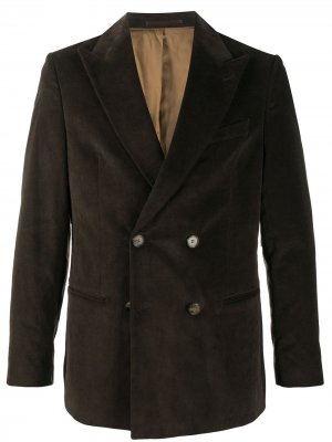Вельветовый пиджак Nanushka. Цвет: коричневый