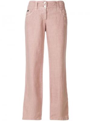 Укороченные брюки прямого кроя Dolce & Gabbana Pre-Owned. Цвет: розовый