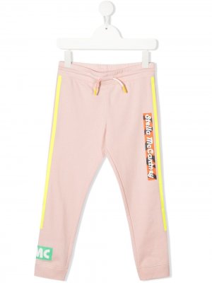 Спортивные брюки с логотипом Stella McCartney Kids. Цвет: розовый