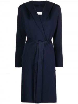 Кардиган-пальто с капюшоном Gentry Portofino. Цвет: синий