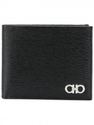 Two-tone bifold wallet Salvatore Ferragamo. Цвет: черный