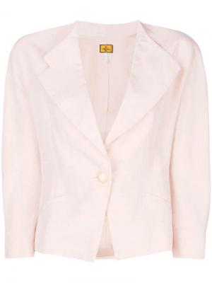 Укороченный пиджак Fendi Pre-Owned. Цвет: розовый