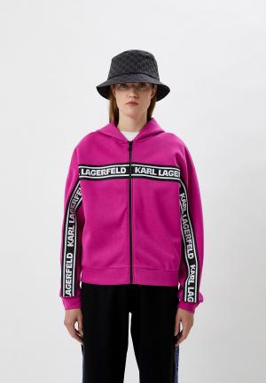 Толстовка Karl Lagerfeld. Цвет: фуксия