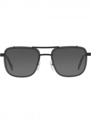 Солнцезащитные очки-авиаторы Prada Eyewear. Цвет: черный