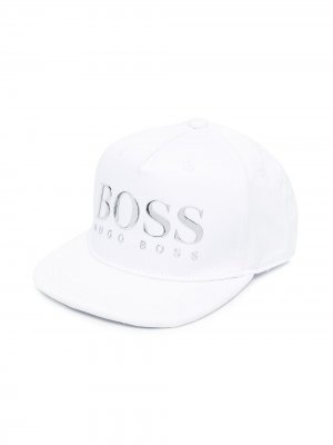 Кепка с логотипом BOSS Kidswear. Цвет: белый