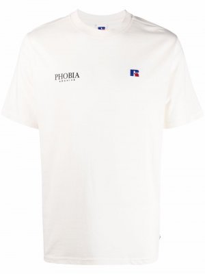 Graphic print T-shirt PHOBIA. Цвет: нейтральные цвета