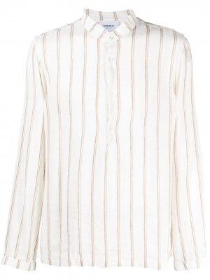 Полосатая рубашка с воротником-стойкой Dondup. Цвет: нейтральные цвета