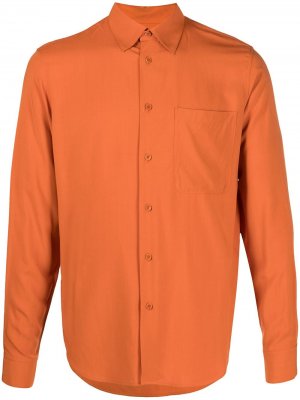 Рубашка Charlie с длинными рукавами Sandro Paris. Цвет: оранжевый