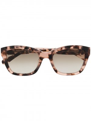 Солнцезащитные очки в квадратной оправе Longchamp. Цвет: коричневый