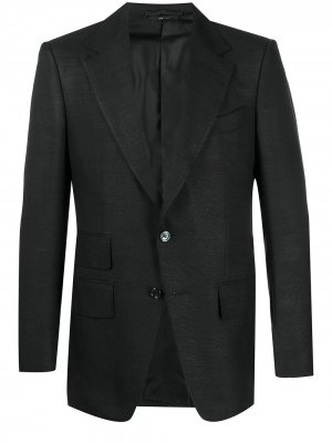 Однобортный пиджак TOM FORD. Цвет: черный