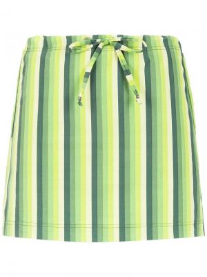 Striped swimsuit Amir Slama. Цвет: зеленый