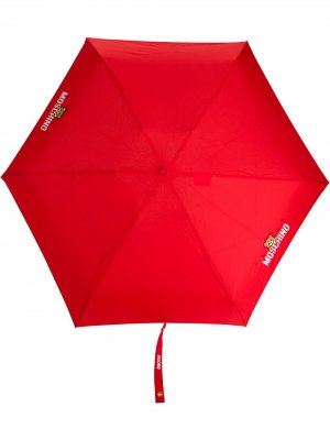 Зонт с логотипом Moschino. Цвет: красный