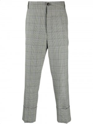 Укороченные брюки в клетку глен Vivienne Westwood. Цвет: серый