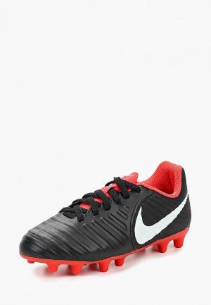 Бутсы Nike. Цвет: черный