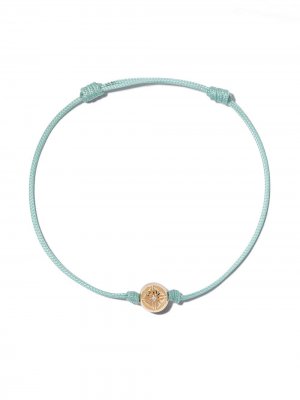 18kt rose gold and diamond Orb bracelet Shamballa Jewels. Цвет: turquoise, розовый