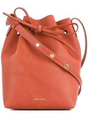 Мини-сумка-мешок Mansur Gavriel. Цвет: коричневый