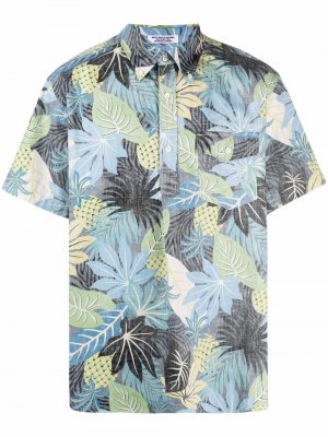 Рубашка Popover BD с цветочным принтом Engineered Garments. Цвет: черный