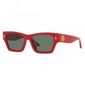 Женские красные солнцезащитные очки  52 мм Tory Burch