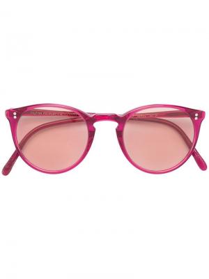 Солнцезащитные очки OMailley Oliver Peoples. Цвет: розовый