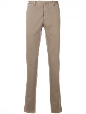 Delloglio классические приталенные брюки Dell'oglio. Цвет: нейтральные цвета