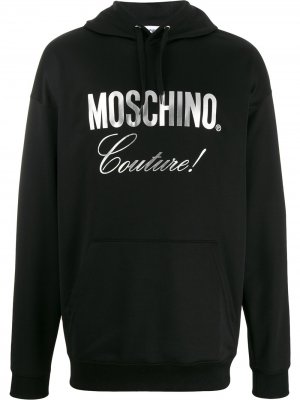 Худи с логотипом Moschino. Цвет: черный